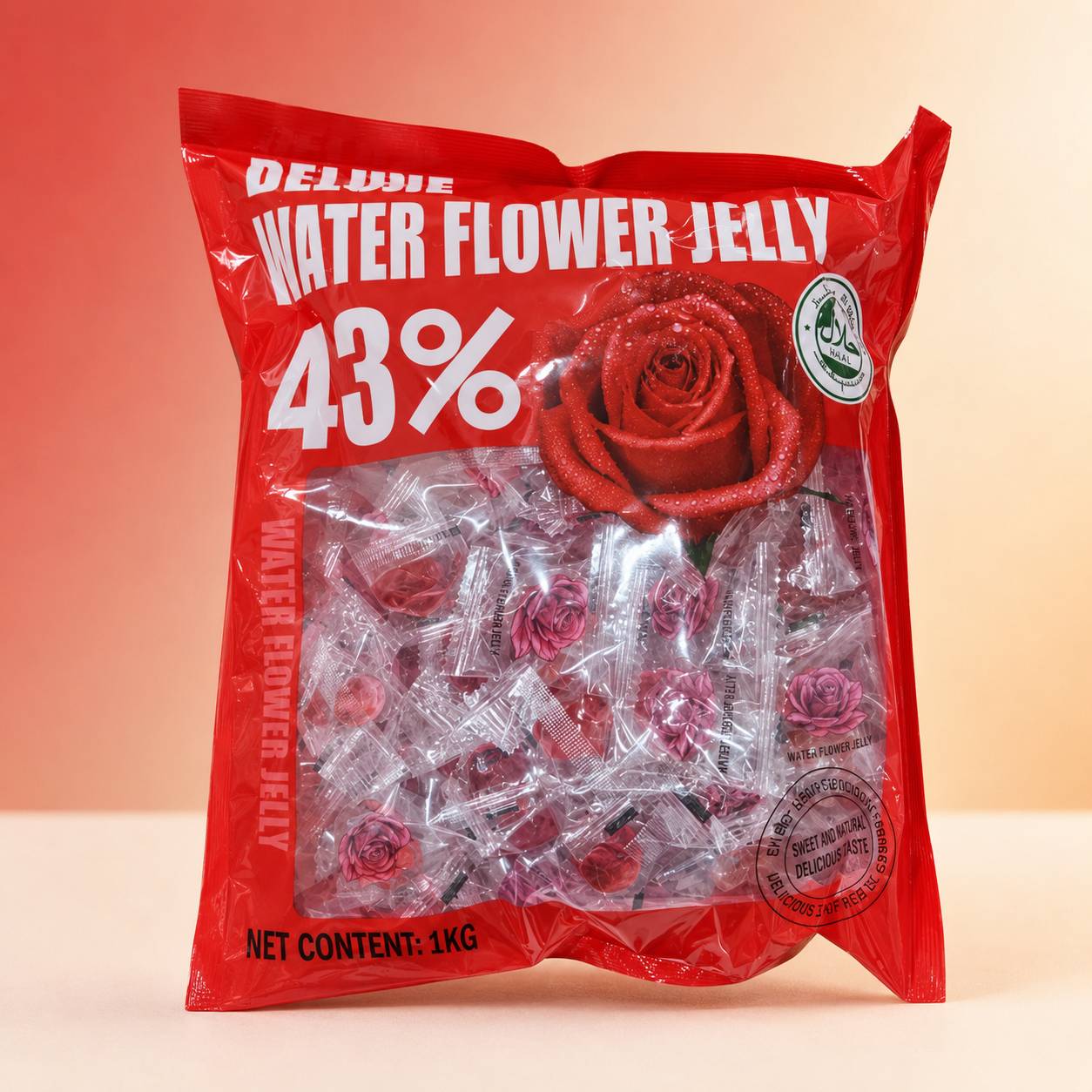 تافی پاستیلی گل رز برولی